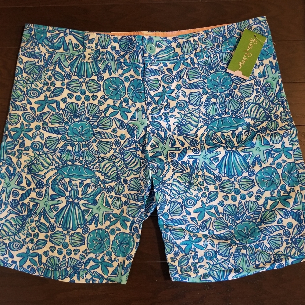 RARE NWT Lilly Pulitzer Resort Bermuda Blue Shorts